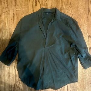 Zara Loose Fit 3/4 Sleeve Oxford